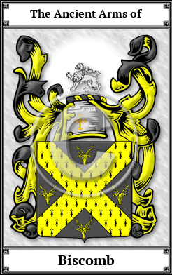 Biscomb Family Crest Download (JPG)  Book Plated - 150 DPI