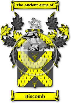 Biscomb Family Crest Download (jpg) Legacy Series - 150 DPI