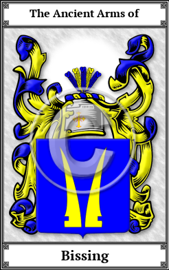 Bissing Family Crest Download (JPG)  Book Plated - 150 DPI