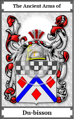 Du-bisson Family Crest Download (JPG)  Book Plated - 150 DPI