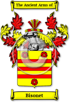 Bisonet Family Crest Download (jpg) Legacy Series - 150 DPI