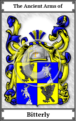 Bitterly Family Crest Download (JPG) Book Plated - 600 DPI