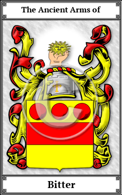 Bitter Family Crest Download (JPG) Book Plated - 600 DPI