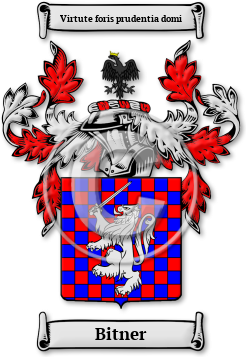 Bitner Family Crest Download (jpg) Legacy Series - 150 DPI
