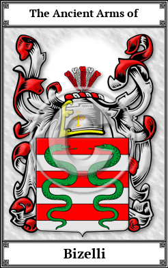 Bizelli Family Crest Download (JPG)  Book Plated - 150 DPI