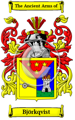 Björkqvist Family Crest Download (JPG) Heritage Series - 300 DPI