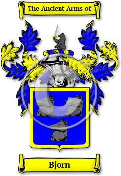 Bjorn Family Crest Download (jpg) Legacy Series - 150 DPI