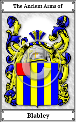 Blabley Family Crest Download (JPG)  Book Plated - 150 DPI