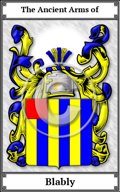 Blably Family Crest Download (JPG) Book Plated - 600 DPI