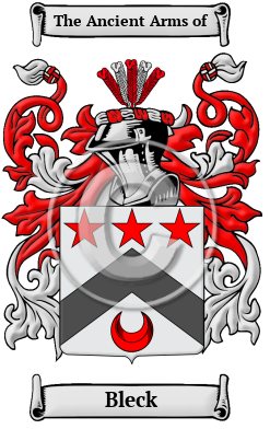 Bleck Family Crest/Coat of Arms