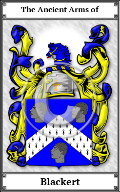 Blackert Family Crest Download (JPG)  Book Plated - 150 DPI