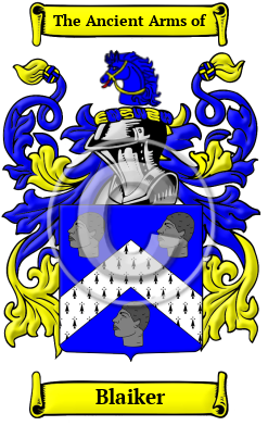 Blaiker Family Crest/Coat of Arms