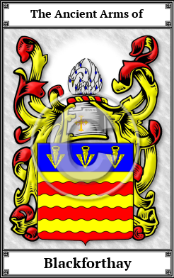 Blackforthay Family Crest Download (JPG)  Book Plated - 150 DPI