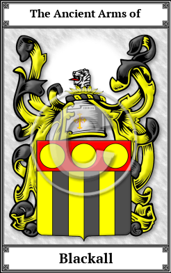 Blackall Family Crest Download (JPG)  Book Plated - 150 DPI