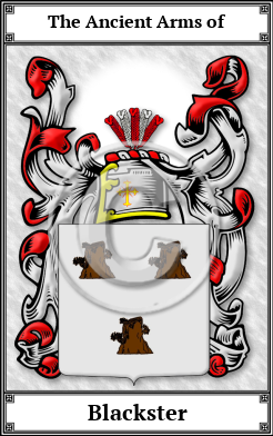 Blackster Family Crest Download (JPG)  Book Plated - 150 DPI