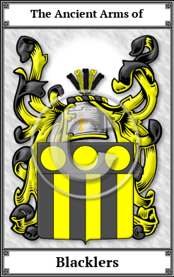 Blacklers Family Crest Download (JPG) Book Plated - 600 DPI