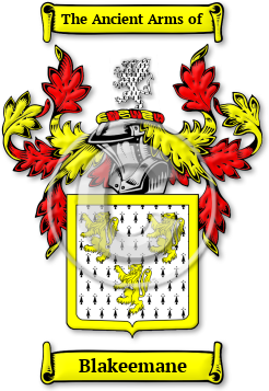 Blakeemane Family Crest Download (jpg) Legacy Series - 150 DPI