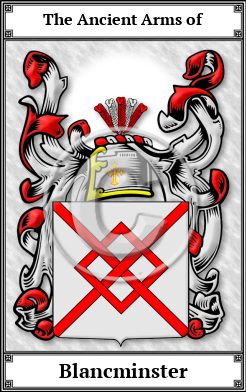 Blancminster Family Crest Download (JPG)  Book Plated - 150 DPI