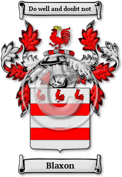 Blaxon Family Crest Download (jpg) Legacy Series - 150 DPI
