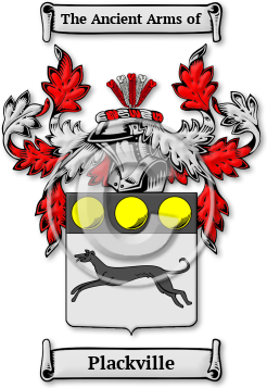 Plackville Family Crest Download (jpg) Legacy Series - 150 DPI