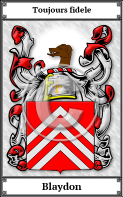 Blaydon Family Crest Download (JPG)  Book Plated - 150 DPI