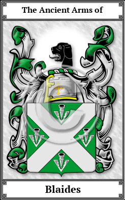 Blaides Family Crest Download (JPG)  Book Plated - 150 DPI