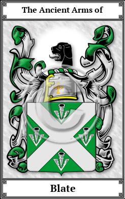 Blate Family Crest Download (JPG)  Book Plated - 150 DPI