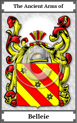 Belleie Family Crest Download (JPG) Book Plated - 600 DPI