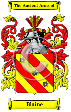 Blaine Family Crest Download (JPG) Heritage Series - 600 DPI