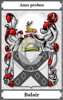 Balair Family Crest Download (JPG)  Book Plated - 150 DPI