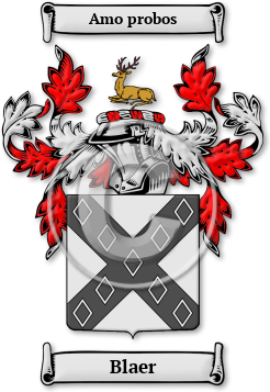 Blaer Family Crest Download (JPG) Legacy Series - 600 DPI