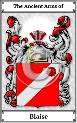 Blaise Family Crest Download (JPG)  Book Plated - 150 DPI