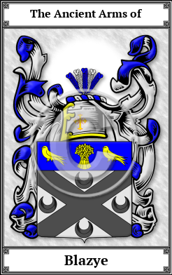 Blazye Family Crest Download (JPG) Book Plated - 600 DPI