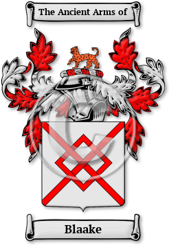 Blaake Family Crest Download (jpg) Legacy Series - 150 DPI
