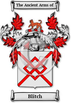 Blitch Family Crest Download (jpg) Legacy Series - 150 DPI