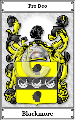 Blackmore Family Crest Download (JPG)  Book Plated - 150 DPI