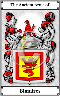 Blamires Family Crest Download (JPG)  Book Plated - 150 DPI