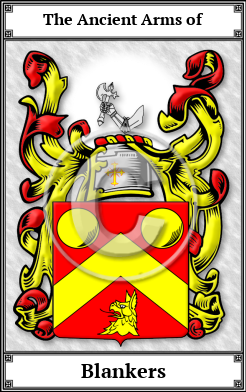 Blankers Family Crest Download (JPG)  Book Plated - 150 DPI