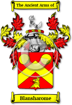 Blansharome Family Crest Download (jpg) Legacy Series - 150 DPI