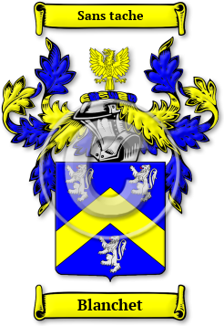 Blanchet Family Crest Download (jpg) Legacy Series - 150 DPI