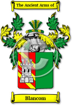 Blancom Family Crest Download (JPG) Legacy Series - 600 DPI
