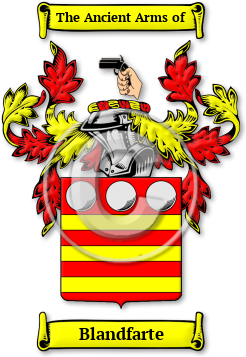 Blandfarte Family Crest Download (jpg) Legacy Series - 150 DPI