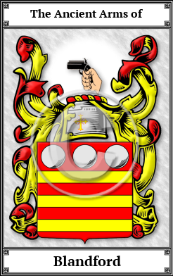 Blandford Family Crest Download (JPG)  Book Plated - 150 DPI