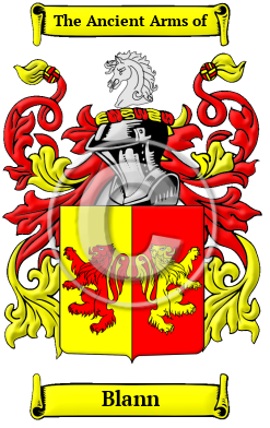 Blann Family Crest Download (JPG) Heritage Series - 600 DPI