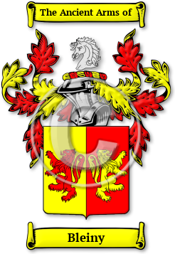 Bleiny Family Crest Download (jpg) Legacy Series - 150 DPI
