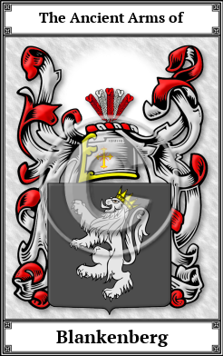Blankenberg Family Crest Download (JPG) Book Plated - 600 DPI