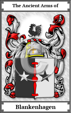 Blankenhagen Family Crest Download (JPG) Book Plated - 600 DPI