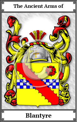 Blantyre Family Crest Download (JPG)  Book Plated - 150 DPI