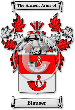 Blauser Family Crest Download (jpg) Legacy Series - 150 DPI