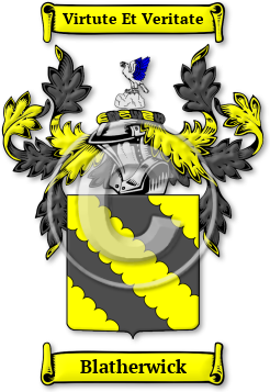 Blatherwick Family Crest Download (jpg) Legacy Series - 150 DPI